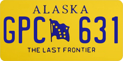AK license plate GPC631