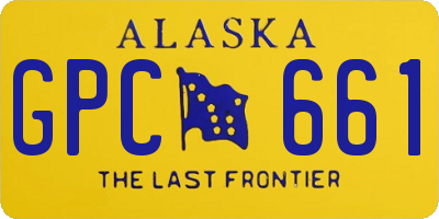 AK license plate GPC661
