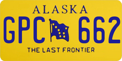AK license plate GPC662