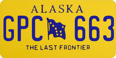 AK license plate GPC663