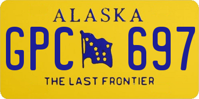 AK license plate GPC697