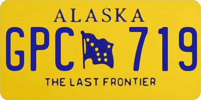 AK license plate GPC719