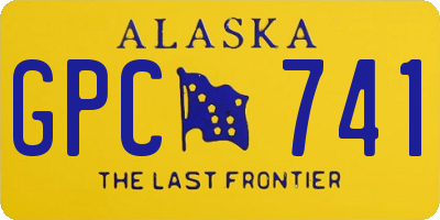 AK license plate GPC741