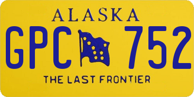 AK license plate GPC752