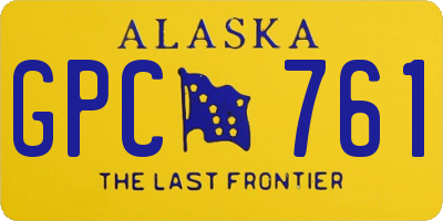 AK license plate GPC761