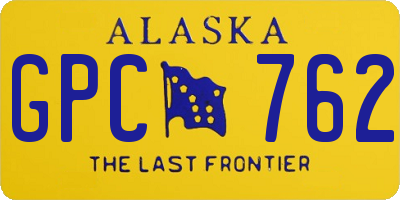 AK license plate GPC762