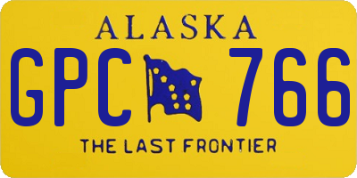 AK license plate GPC766