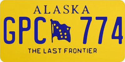 AK license plate GPC774