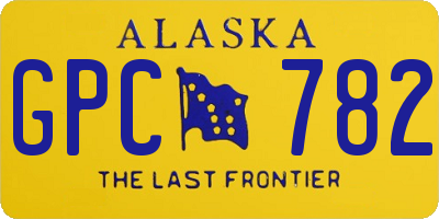 AK license plate GPC782