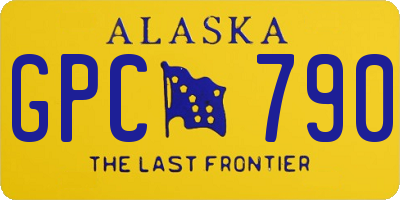 AK license plate GPC790