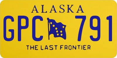 AK license plate GPC791