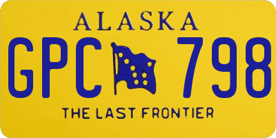 AK license plate GPC798