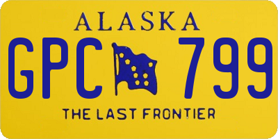 AK license plate GPC799