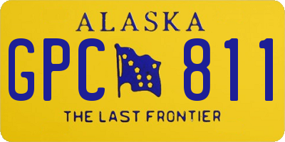 AK license plate GPC811