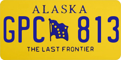 AK license plate GPC813