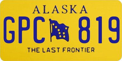 AK license plate GPC819