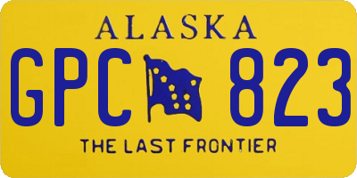 AK license plate GPC823