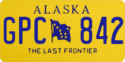 AK license plate GPC842