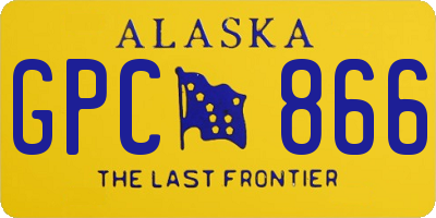 AK license plate GPC866