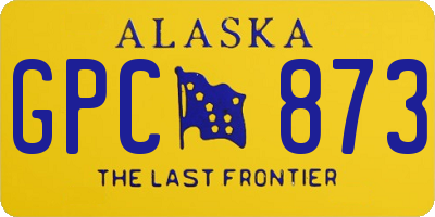 AK license plate GPC873