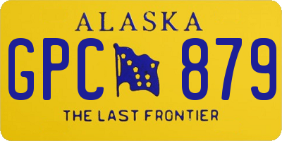 AK license plate GPC879