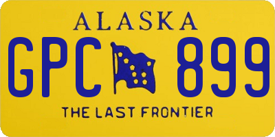 AK license plate GPC899