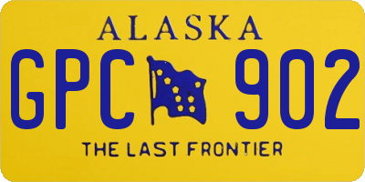 AK license plate GPC902