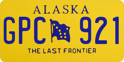 AK license plate GPC921
