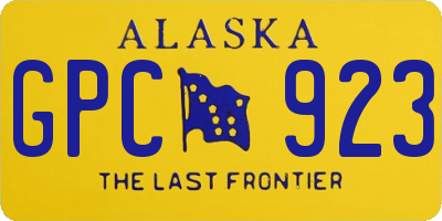 AK license plate GPC923