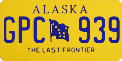 AK license plate GPC939