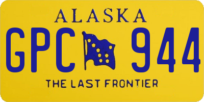 AK license plate GPC944