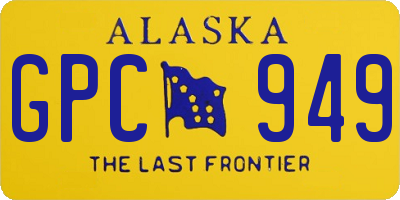 AK license plate GPC949