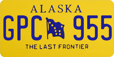 AK license plate GPC955