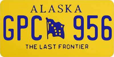 AK license plate GPC956