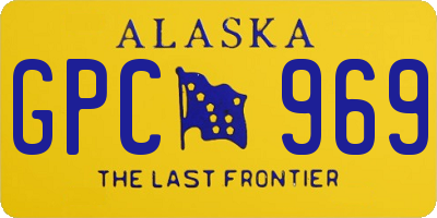 AK license plate GPC969
