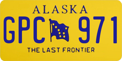 AK license plate GPC971