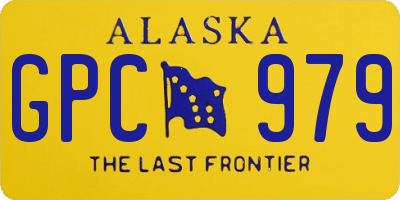 AK license plate GPC979