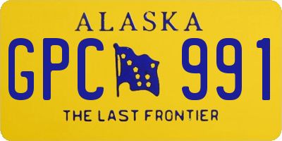 AK license plate GPC991