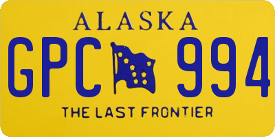 AK license plate GPC994