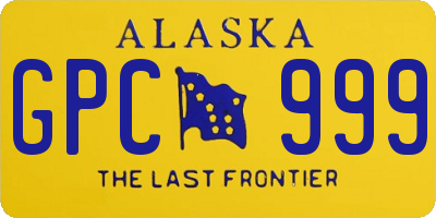 AK license plate GPC999