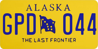 AK license plate GPD044