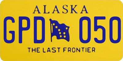 AK license plate GPD050