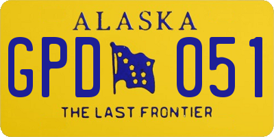 AK license plate GPD051