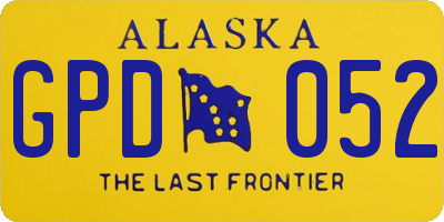 AK license plate GPD052