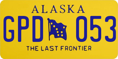 AK license plate GPD053