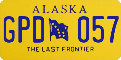 AK license plate GPD057