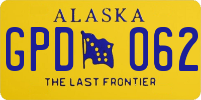 AK license plate GPD062