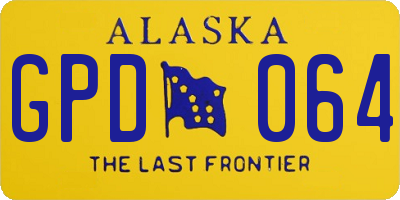 AK license plate GPD064