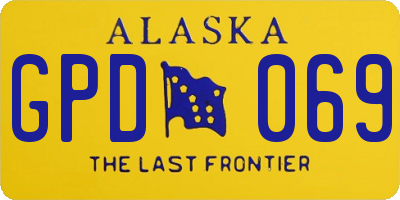 AK license plate GPD069