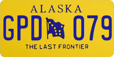 AK license plate GPD079